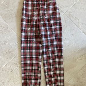 J.Crew Plaid Tartan Plaid ankle length pants - lined, size 4 NWT
